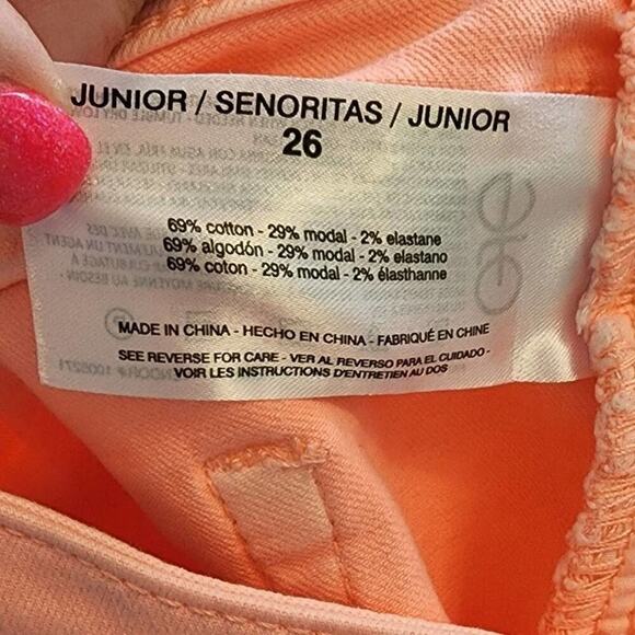 Ella Moss Peach Colored Denim Jeans, Straight Leg,‎ Casual Style, Women's Pants - Picture 9 of 11